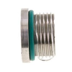 Plug UN 1-1/16''-12 Stainless steel FKM with Internal Hex 400bar (5620.0psi)