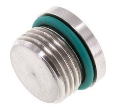 Plug UNF 7/8''-14 RVS FKM met binnenzeskant 630bar (8851.5psi)