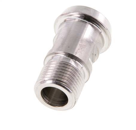 Din 11851 Melkkoppeling 22mm Laspuntstuk X G3/8" Buitendraad RVS