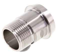 Din 11851 Melkkoppeling 44 Laspuntstuk G1" Buitendraad RVS