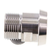 Din 11851 Melkkoppeling 44 Laspuntstuk G1" Buitendraad RVS