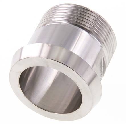 Din 11851 Melkkoppeling 56mm Laspuntstuk G1 1/2" Buitendraad RVS