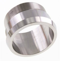 Din 11851 Melkkoppeling 100mm Laspuntstuk G3" Buitendraad RVS