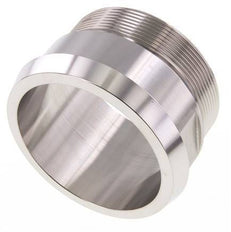 Din 11851 Melkkoppeling 100mm Laspuntstuk G3" Buitendraad RVS