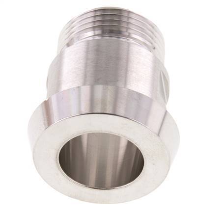 Din 11851 Melkkoppeling 36mm Laspuntstuk G3/4" Buitendraad RVS