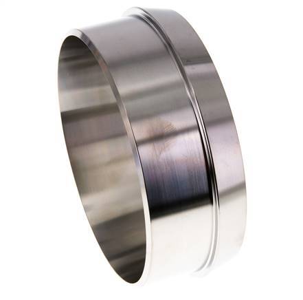 Melkkoppeling 121 Laspuntstuk 114.3mm Laseinde RVS