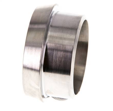 Melkkoppeling 50mm Laspuntstuk 42.4mm Laseinde RVS