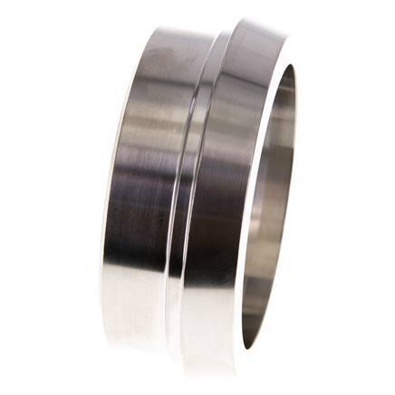 Sanitary (Dairy) Fitting 86mm Cone x 76.1mm Weld End Stainless Steel