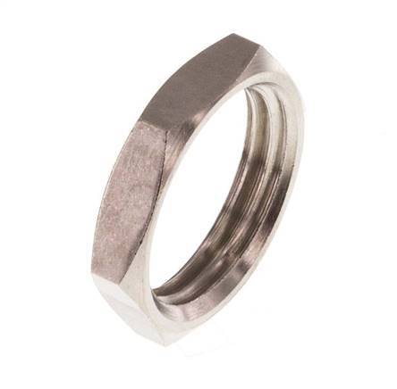 Lock Nut G3/8'' Nickel Plated Brass [10 Pieces]