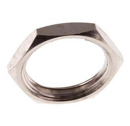 Lock Nut G1/2'' Nickel Plated Brass [10 Pieces]