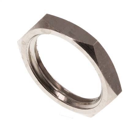 Lock Nut G1/2'' Nickel Plated Brass [10 Pieces]