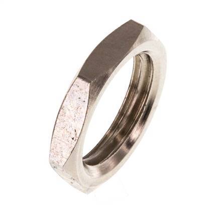 Lock Nut G1/4'' Nickel Plated Brass [10 Pieces]