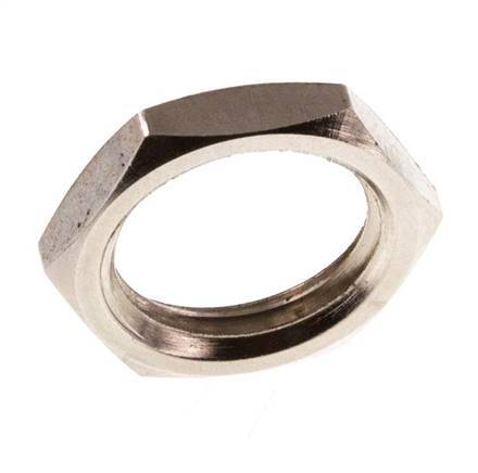 Lock Nut G1/4'' Nickel Plated Brass [10 Pieces]