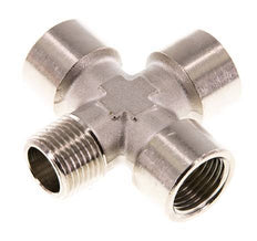 Cross Fitting R1/2'' Male - G1/2'' Female Nickel plated Brass 16 bar (224.8 psi)