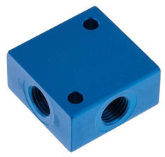 4-way Air Distributor G1/4'' Aluminium 16 bar (224.8 psi)