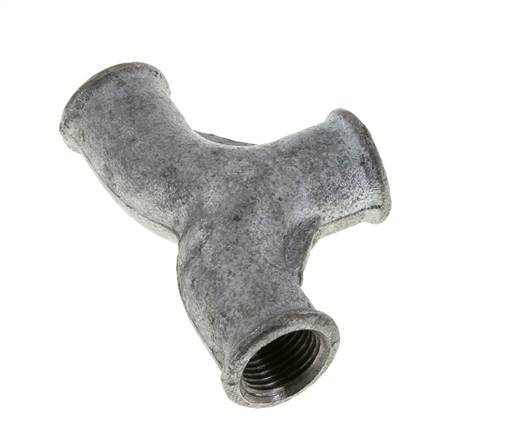 T-koppeling Rp1/2" Binnendraad smeedbaar gietijzer 25bar (351.25psi)