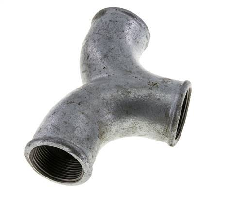 T-koppeling Rp1 1/4'' binnendraad smeedbaar gietijzer 25 bar (351.25psi)