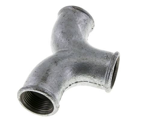 T-koppeling Rp1'' Binnendraad smeedbaar gietijzer 25bar (351.25psi)