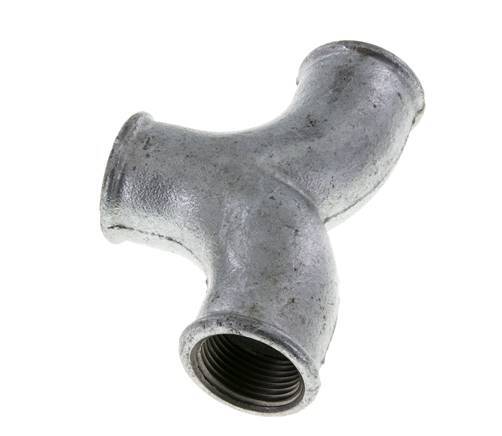 T-koppeling Rp1'' Binnendraad smeedbaar gietijzer 25bar (351.25psi)