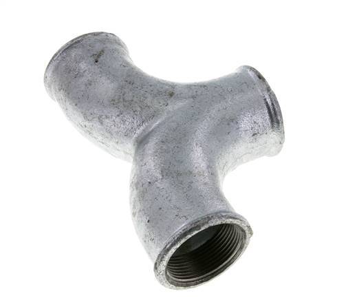 T-koppeling Rp1 1/2'' Binnendraad smeedbaar gietijzer 25 bar (351.25psi)