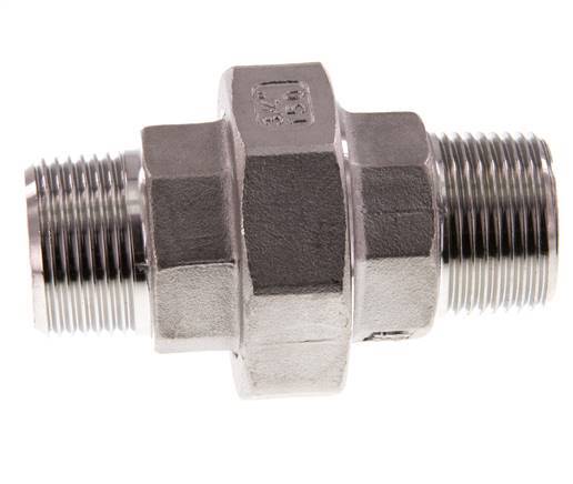 Rechte Aansluiting R3/4'' RVS met Vlakke Afdichting PTFE 16bar