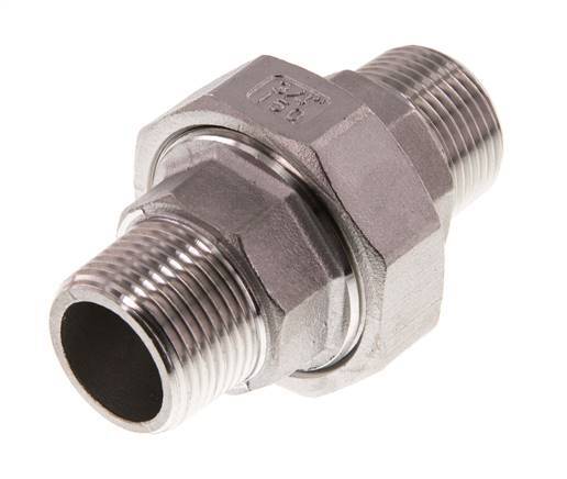Rechte Aansluiting R3/4'' RVS met Vlakke Afdichting PTFE 16bar