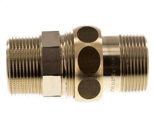 Rechte Aansluiting R1 1/4'' Messing Vlakke Afdichting Centellen 16bar