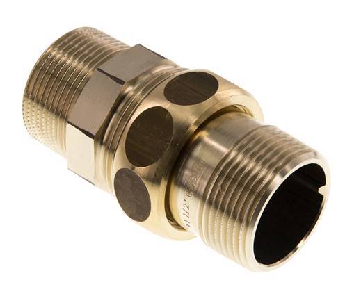 Rechte Aansluiting R1 1/4'' Messing Vlakke Afdichting Centellen 16bar