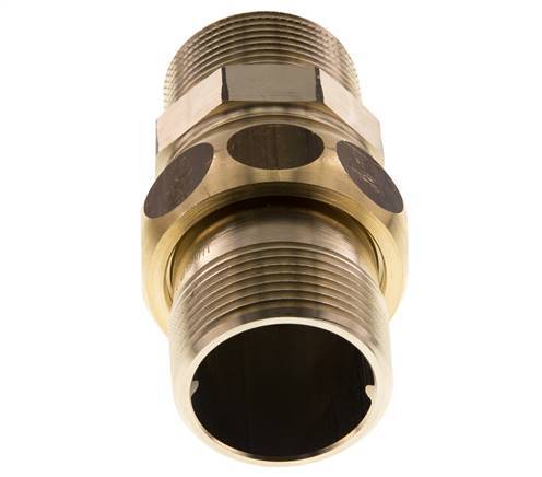 Rechte Aansluiting R1 1/4'' Messing Vlakke Afdichting Centellen 16bar