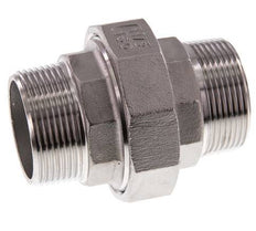 Rechte Aansluiting R1 1/2'' RVS met Vlakke Afdichting PTFE 16bar