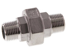 Rechte Aansluiting R1/2'' RVS met Vlakke Afdichting PTFE 16bar