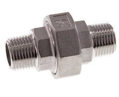 Rechte Aansluiting R1/2'' RVS met Vlakke Afdichting PTFE 16bar