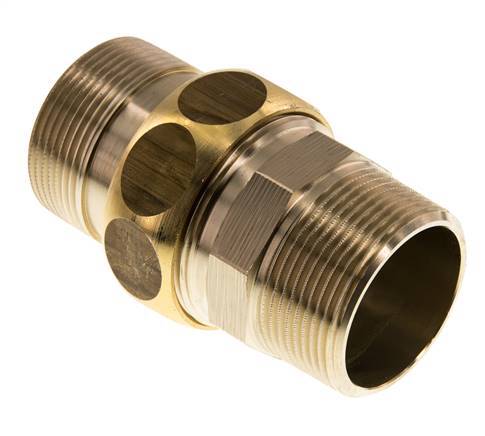 Rechte Aansluiting R1 1/2'' Messing Vlakke Afdichting Centellen 16bar