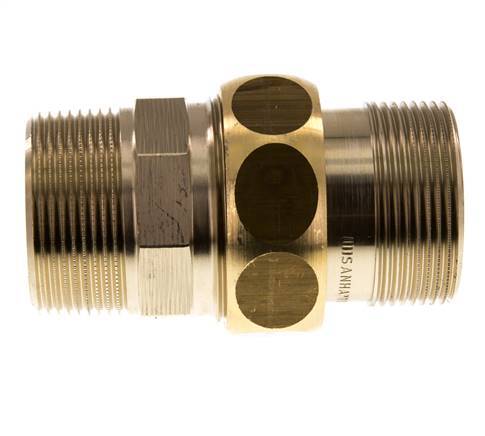 Rechte Aansluiting R1 1/2'' Messing Vlakke Afdichting Centellen 16bar