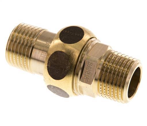 Rechte Aansluiting R1/2'' Messing Vlakke Afdichting Centellen 16bar