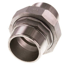 Rechte Aansluiting R2'' RVS met Vlakke Afdichting PTFE 16bar