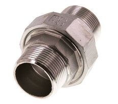 Rechte Aansluiting R1 1/4" RVS met Vlakke Afdichting PTFE 16bar