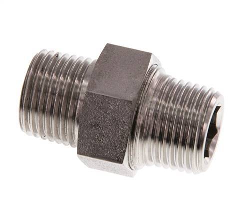 Dubbele Nippel R1/2" Afscheidbare RVS Conische Verbinding 40bar
