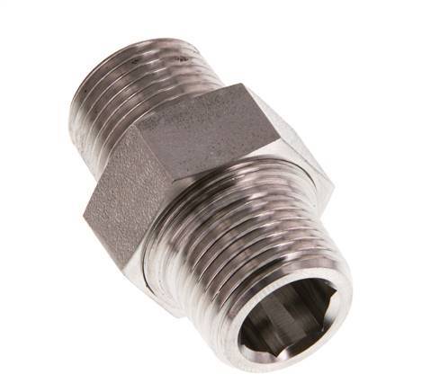 Dubbele Nippel R1/2" Afscheidbare RVS Conische Verbinding 40bar