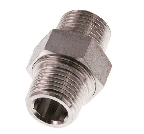 Dubbele Nippel R1/2" Afscheidbare RVS Conische Verbinding 40bar
