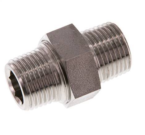 Dubbele Nippel R1/2" Afscheidbare RVS Conische Verbinding 40bar