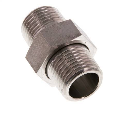 Dubbele Nippel R1/2" Afscheidbare RVS Conische Verbinding 40bar