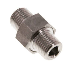 Dubbele Nippel R1/4" Afneembare RVS Conische Verbinding 40bar