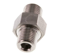Dubbele Nippel R1/4" Afneembare RVS Conische Verbinding 40bar