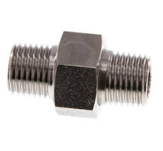 Dubbele Nippel R1/4" Afneembare RVS Conische Verbinding 40bar