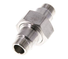 Dubbele Nippel R3/8'' Afneembare RVS Vlakke Seal PTFE 40bar