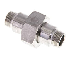Dubbele Nippel R3/8'' Afneembare RVS Vlakke Seal PTFE 40bar