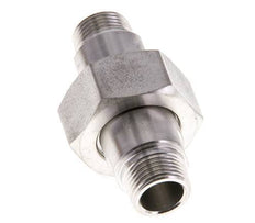 Dubbele Nippel R3/8'' Afneembare RVS Vlakke Seal PTFE 40bar