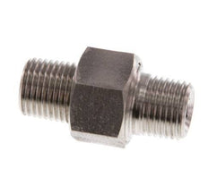 Dubbele Nippel R1/8'' Afneembare RVS Conische Afdichting 40bar