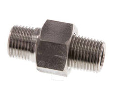 Dubbele Nippel R1/8'' Afneembare RVS Conische Afdichting 40bar